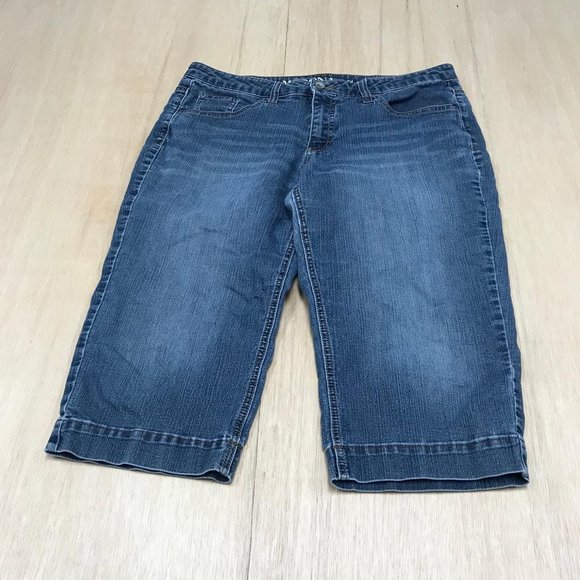 Merona Pants - merona crop jeans/ long shorts size 14 regular women blue